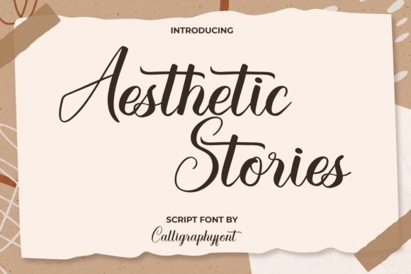 Aesthetic Stories Font for Creative Campaigns