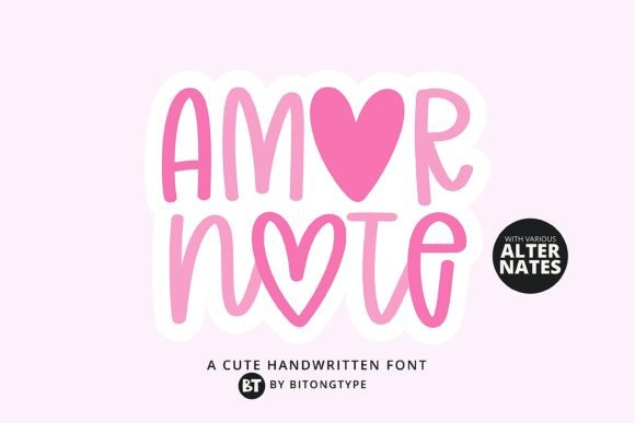 Amor Note Font Review