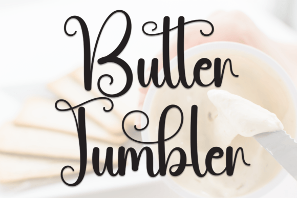 Butter Tumbler Font for Business Branding