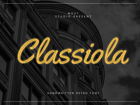 Classiola: A Script Handwritten Font for Elegant Branding