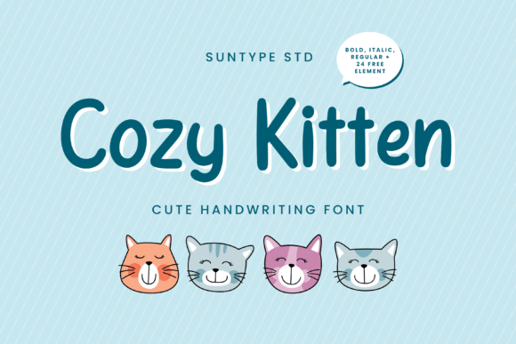Cozy Kitten Font Review for Social Campaigns