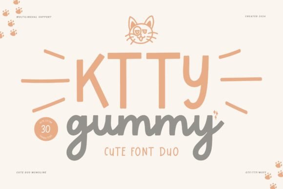 Designing with Ktty Gummy: A Sweet Script Handwritten Font