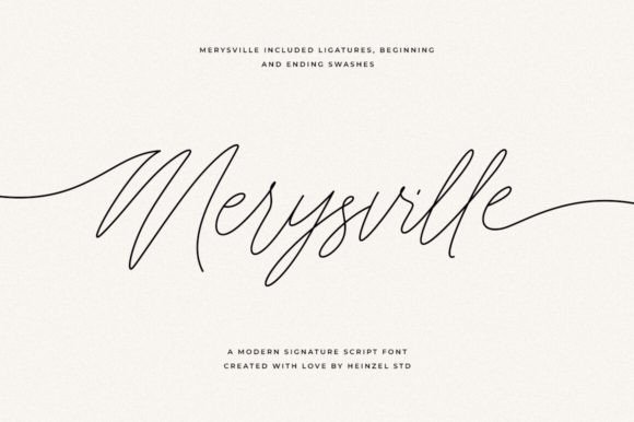 Elevate Your Brand with Merysville Signature Font