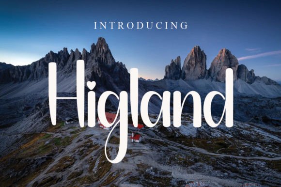 Higland Font for Business Branding