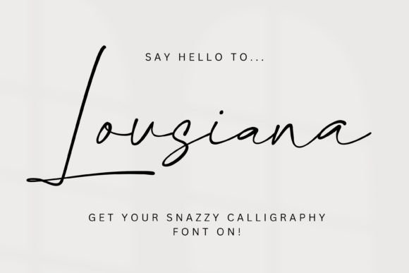 Lousiana Font: Elevating Web Branding with Organic Script
