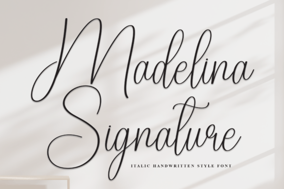 Madelina Signature: The Italic Font for Elegant Branding