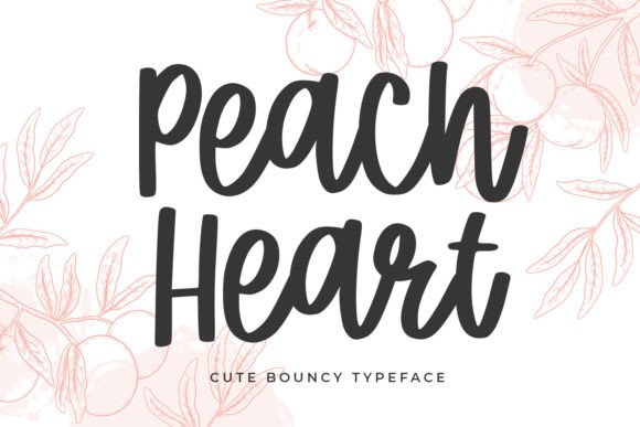 Peach Heart: The Friendly Script Font for Scroll-Stopping Designs