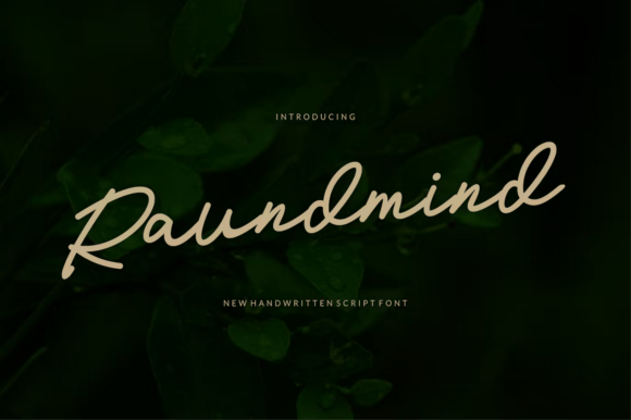 Raundmind: A Handwritten Font for Creative Expression