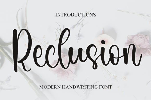 Reclusion Font: Stylish Handwritten Type