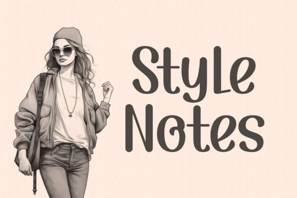 Style Notes Font for Web Design