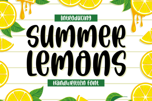 Summer Lemons Font for Creative Brands